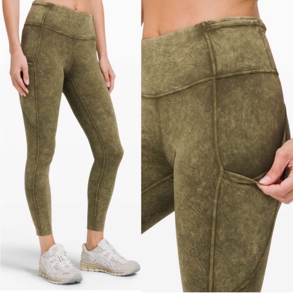 Lululemon Fast and Free High Rise Tight 25” Ice Dye Leggings Women’s Size 8 - Picture 6 of 6